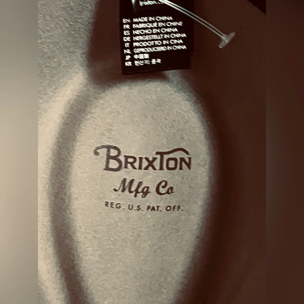 NWOT Brixton Wesley Wool Fedora